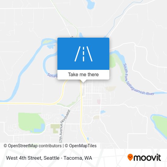 West 4th Street map