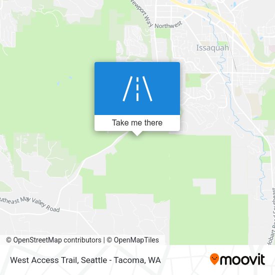 West Access Trail map