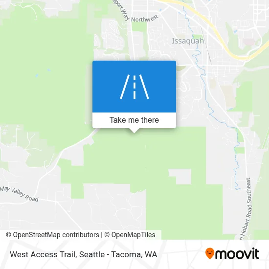 West Access Trail map