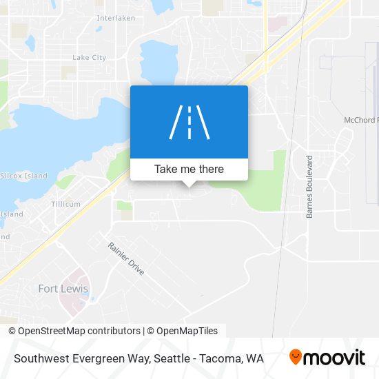 Mapa de Southwest Evergreen Way