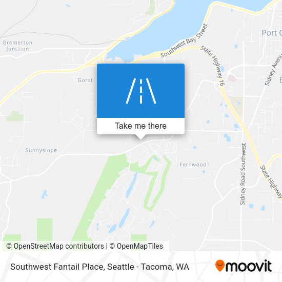 Mapa de Southwest Fantail Place