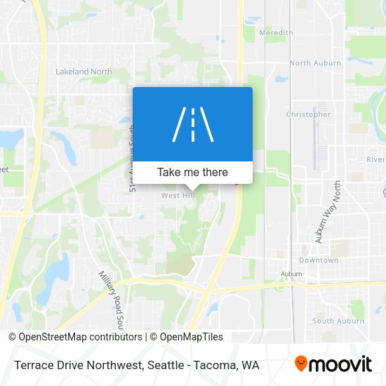 Terrace Drive Northwest map