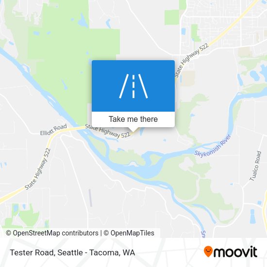 Mapa de Tester Road