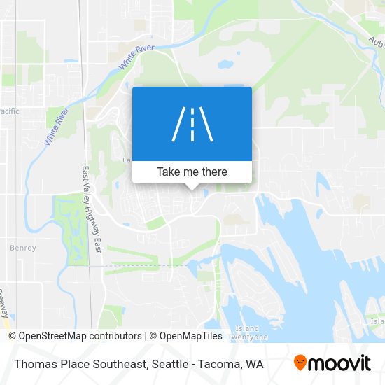 Mapa de Thomas Place Southeast