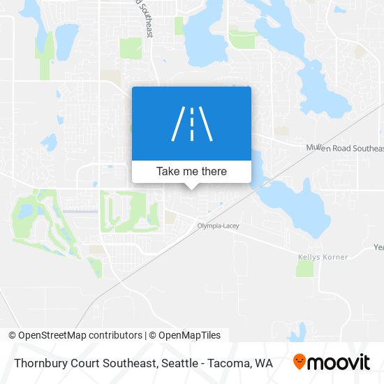 Mapa de Thornbury Court Southeast