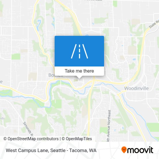 Mapa de West Campus Lane