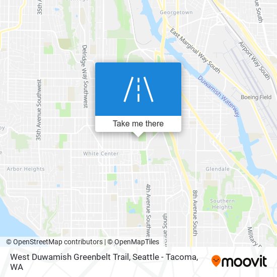 Mapa de West Duwamish Greenbelt Trail