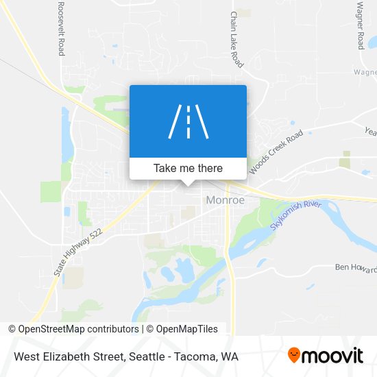 Mapa de West Elizabeth Street