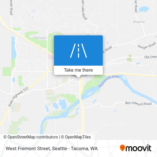 West Fremont Street map