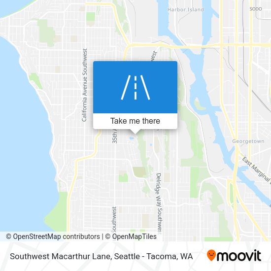 Mapa de Southwest Macarthur Lane
