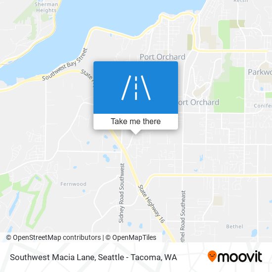 Southwest Macia Lane map