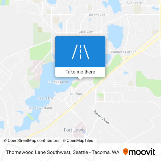 Mapa de Thornewood Lane Southwest