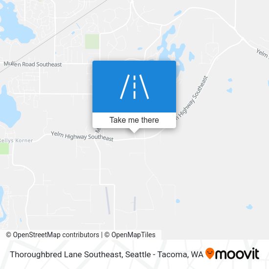 Thoroughbred Lane Southeast map