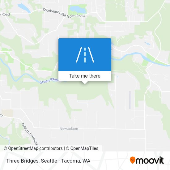 Three Bridges map