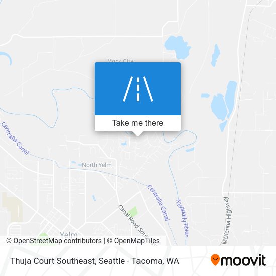 Thuja Court Southeast map