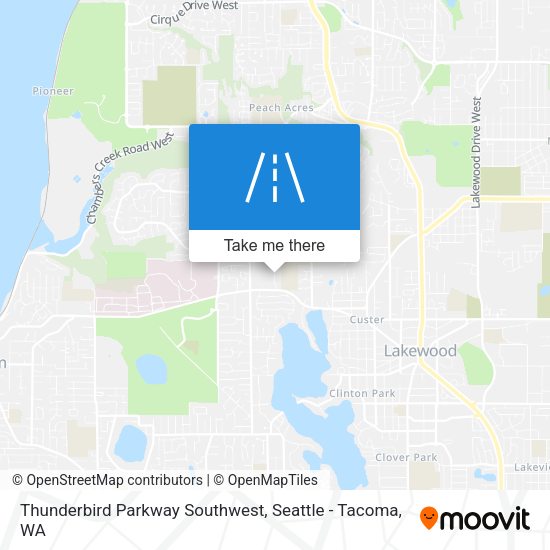 Thunderbird Parkway Southwest map