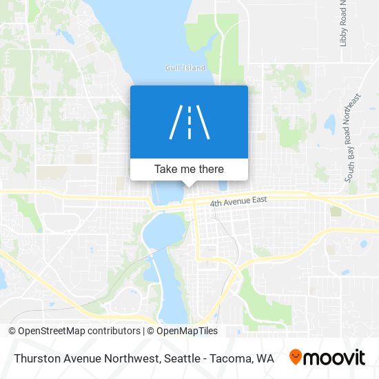 Mapa de Thurston Avenue Northwest