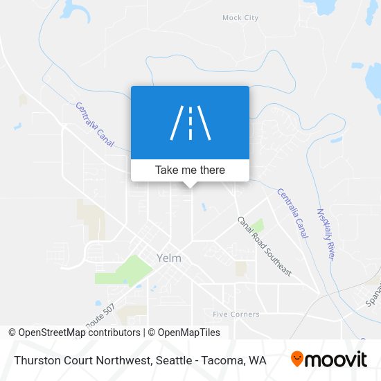 Mapa de Thurston Court Northwest