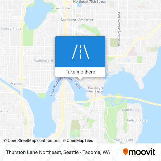 Thurston Lane Northeast map