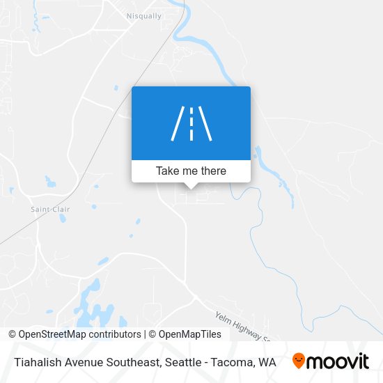Mapa de Tiahalish Avenue Southeast