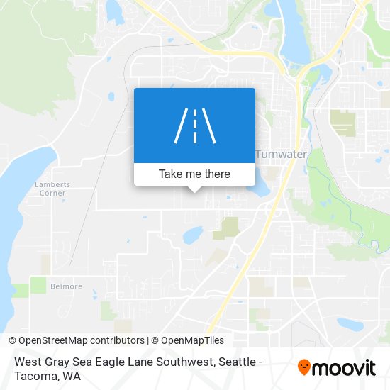 Mapa de West Gray Sea Eagle Lane Southwest