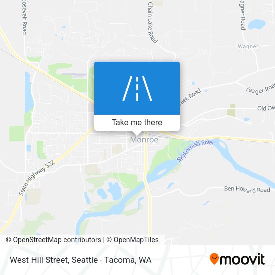 West Hill Street map