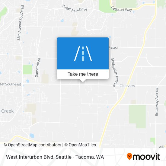West Interurban Blvd map