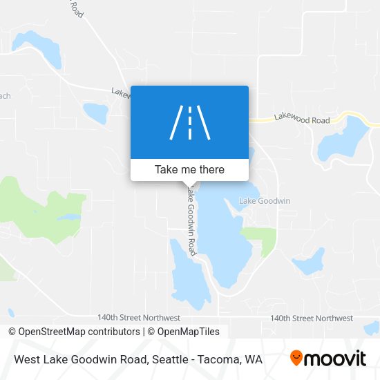 West Lake Goodwin Road map
