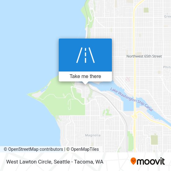West Lawton Circle map