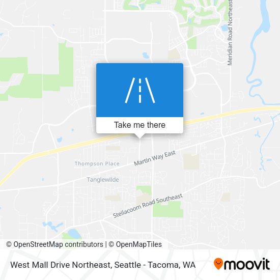 West Mall Drive Northeast map