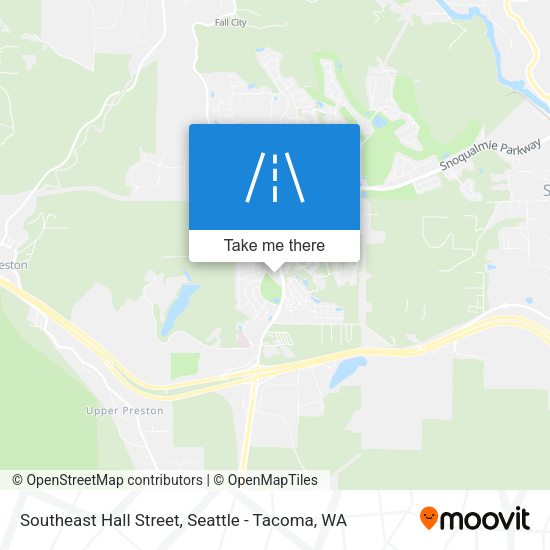 Southeast Hall Street map