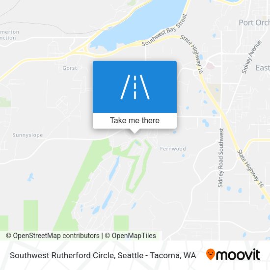 Mapa de Southwest Rutherford Circle