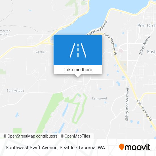 Southwest Swift Avenue map