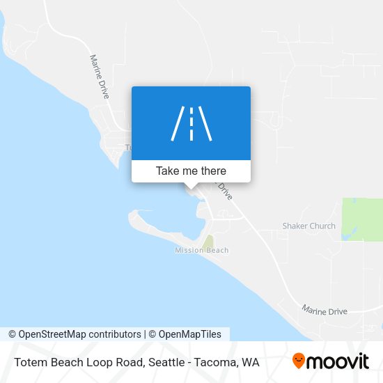 Mapa de Totem Beach Loop Road