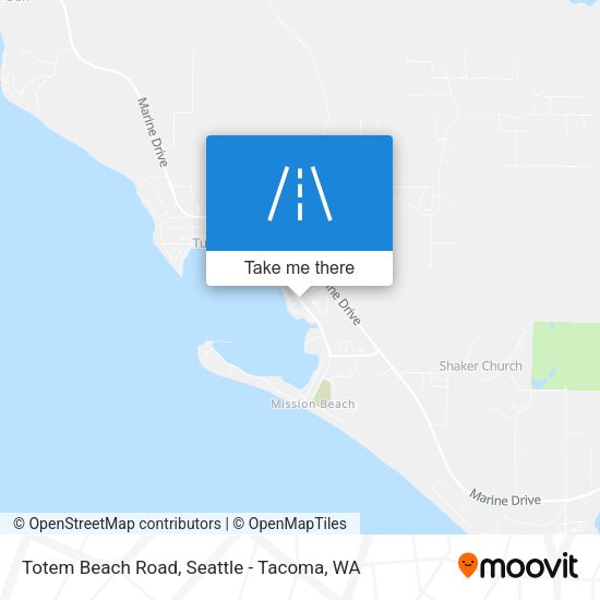 Totem Beach Road map