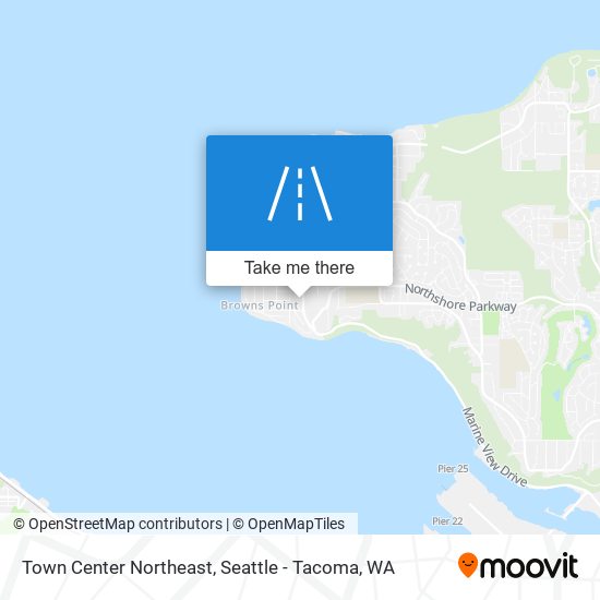 Town Center Northeast map