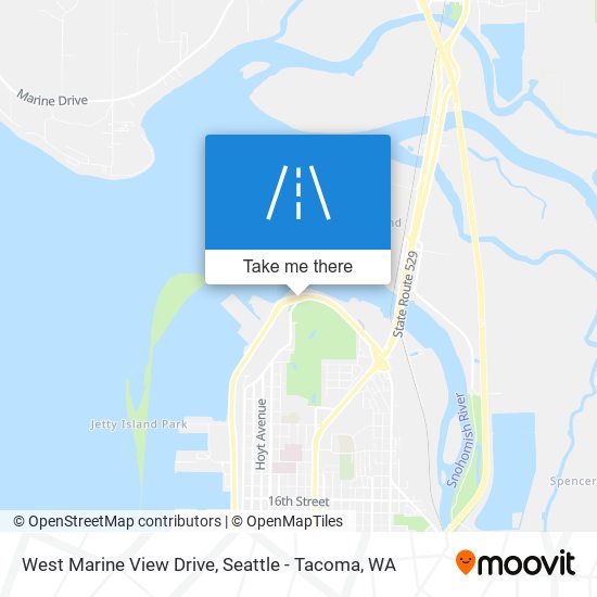Mapa de West Marine View Drive