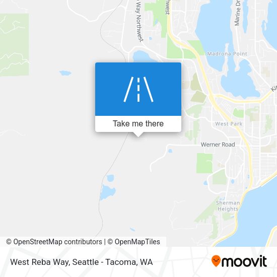 West Reba Way map