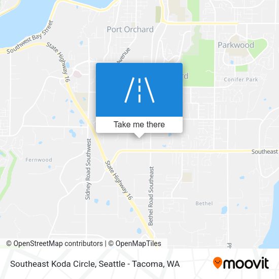 Southeast Koda Circle map
