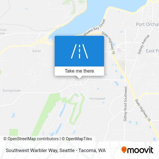 Southwest Warbler Way map
