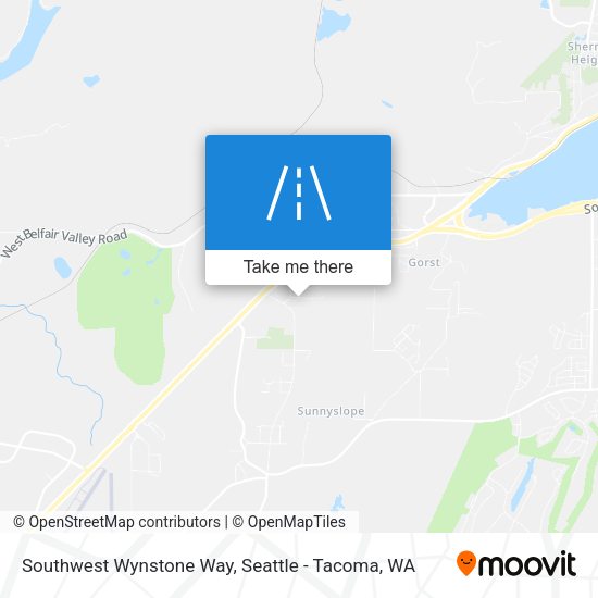Southwest Wynstone Way map