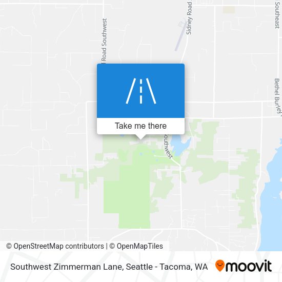 Southwest Zimmerman Lane map