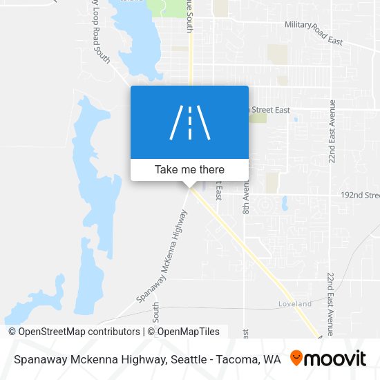 Mapa de Spanaway Mckenna Highway