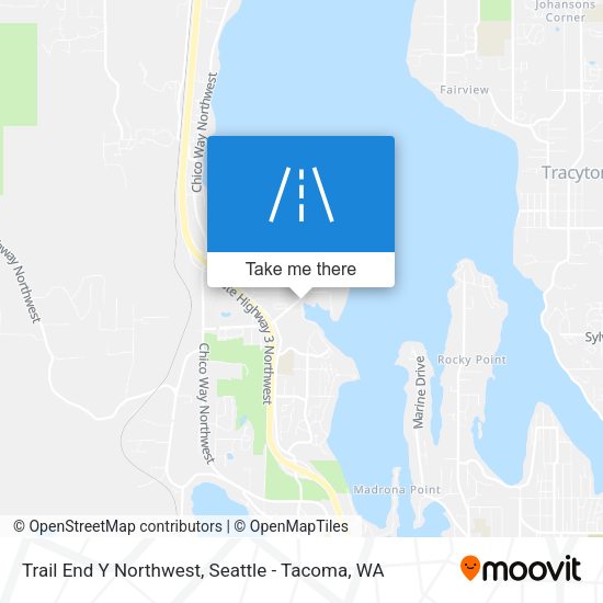 Trail End Y Northwest map