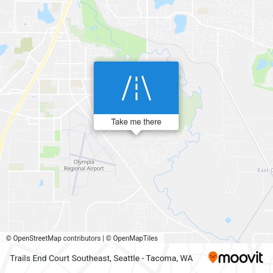 Trails End Court Southeast map