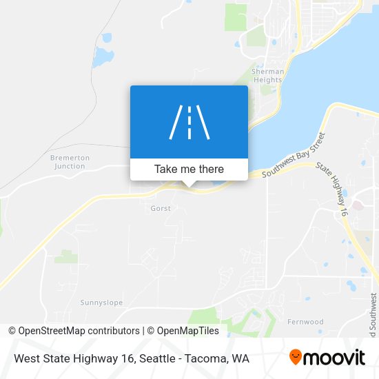 West State Highway 16 map