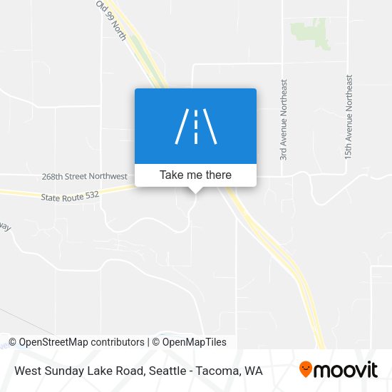 West Sunday Lake Road map