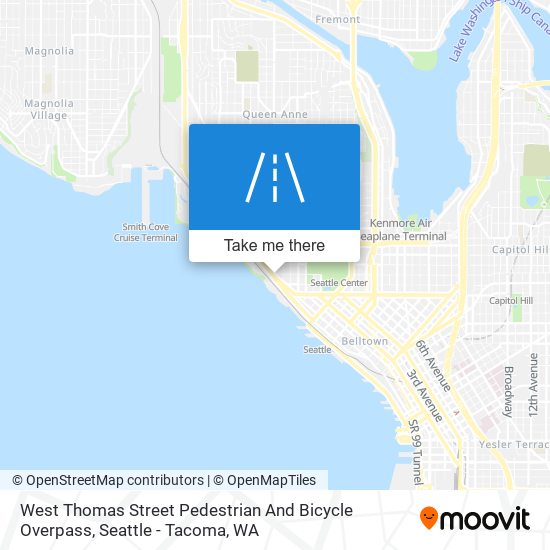 West Thomas Street Pedestrian And Bicycle Overpass map