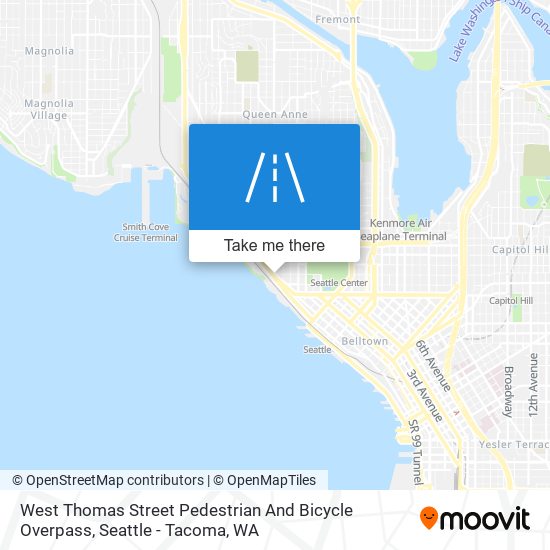 Mapa de West Thomas Street Pedestrian And Bicycle Overpass