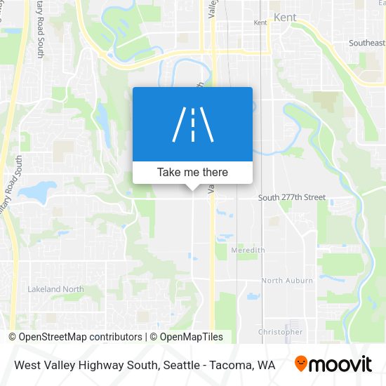 West Valley Highway South map